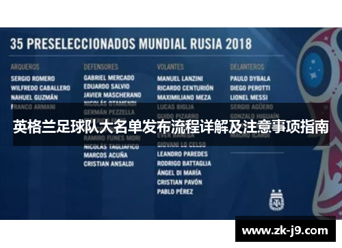 英格兰足球队大名单发布流程详解及注意事项指南
